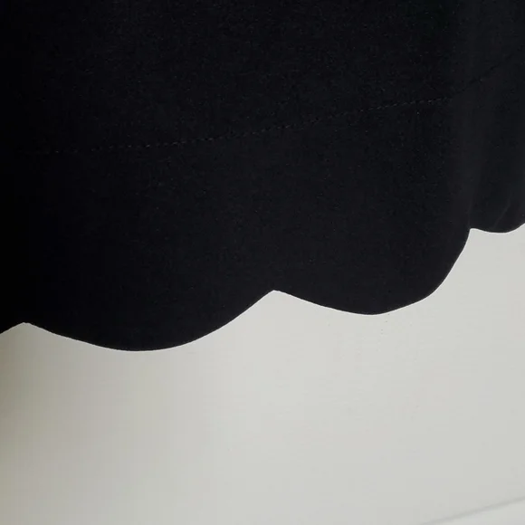 NWT Lulu's Black Dress with Scalloped Edges - Picture 5 of 5